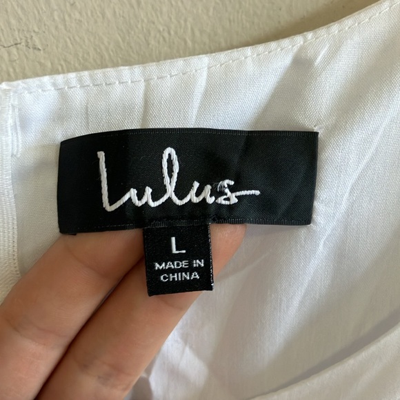 Lulu’s Simplicity is Best white sleeveless midi dress size Large - Picture 9 of 13